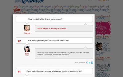 embed the Q and A in your website